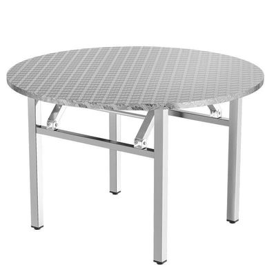 304不锈钢折叠转盘圆餐桌家用