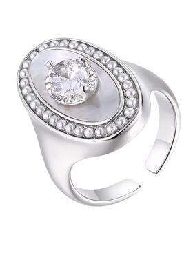 【自营】VITARING戒指女开口可调节指环小众设计欧美珍珠夸张手饰