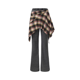 ARTE PURA25秋冬胶囊新款复古做旧层次感假两件微喇叭休闲卫裤女