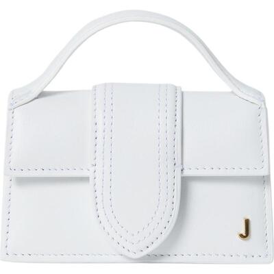 【礼物】Jacquemus 女士白色皮革斜挎单肩手提包