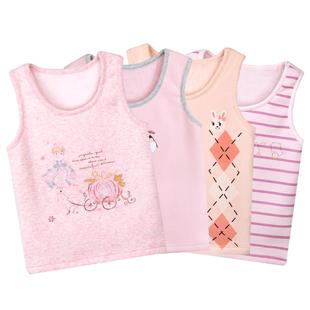 英博伦秋冬女童保暖背心儿童马甲女宝宝加厚加绒中小大童马夹背心