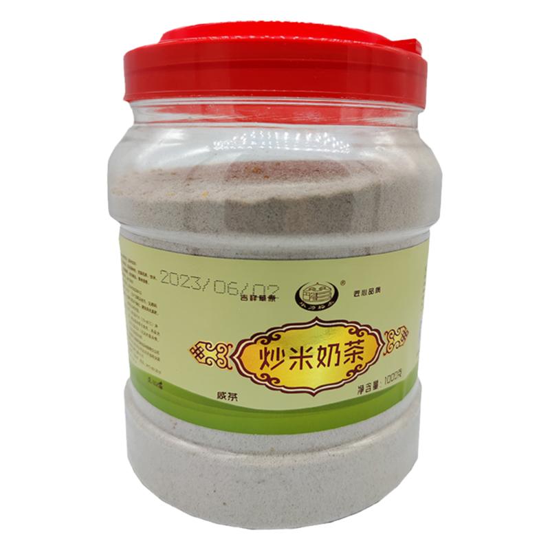 7月畢力格泰牧人奶茶炒米奶茶咸味1000克內(nèi)蒙古達(dá)茂旗草原奶茶粉