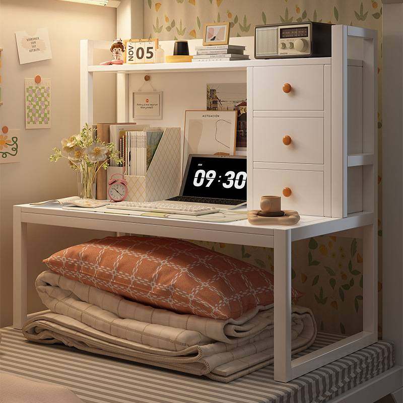 床上电脑桌大学生懒人书桌书架上下铺宿舍神器钢架床头笔记本桌子