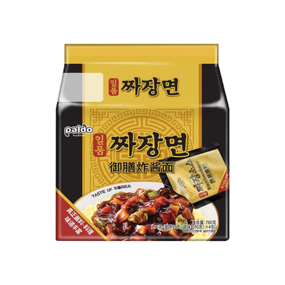 韩国进口八道御膳炸酱面面条干拌面方便面杂酱面速食袋装即食拉面