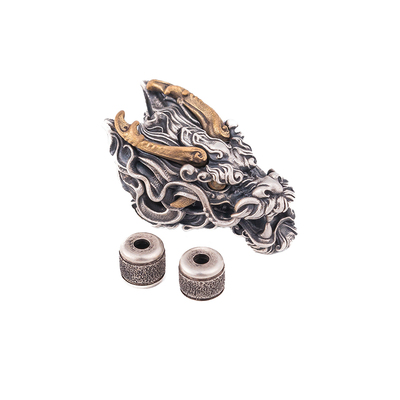 琢匠s925银龙头diy配饰三通