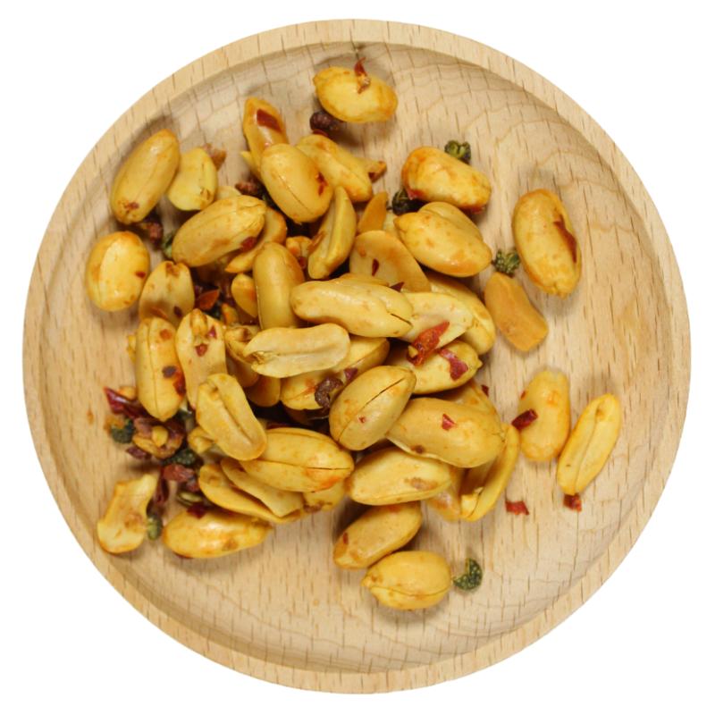 甘源麻辣花生米下酒菜鬼花生米散装油炸椒盐味焗花生米零食熟新货
