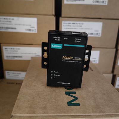 议价MOXA MGate MB3180 1口网关TCP转Modbus RTU  摩莎 现货