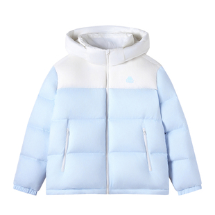 Kappa卡帕 2025新款女装羽绒服加厚保暖面包服鸭绒连帽短款外套