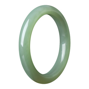 亲宝水晶天然和田玉手镯女新疆晴水羊脂玉俄料碧玉镯子玉石饰品