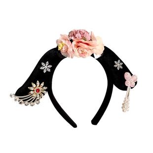 格格发箍宫廷风贵人旗头头箍甄嬛传娘娘贵妃发卡表演道具头饰发饰