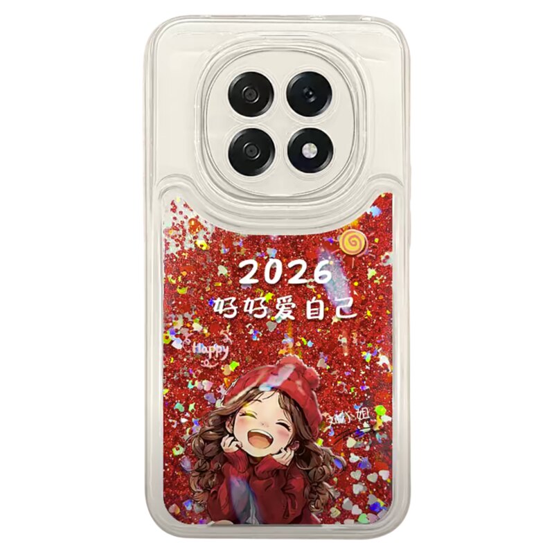2026好好爱自己适用oppoa5pro手机壳新品高级感a3pro网红爆款手机壳reno14/13/12姓氏定制流沙壳保护套女生