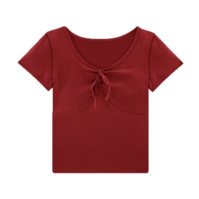 舞蹈服女夏短袖现代练功日常穿搭