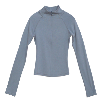 Carolingian日本精梳棉+VISCOSE！巨舒适气质显瘦上衣高端长袖T恤