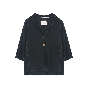 【亚麻精选】ZOLLE因为设计感透气通勤上衣外套女春夏新品