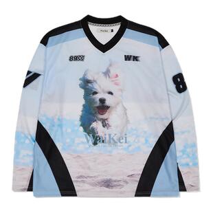 WAIKEIYKSTUDIOS韩国女士春季时尚马耳他针织长袖T恤MUSINSA