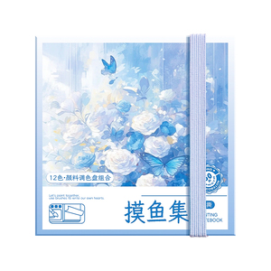 珠光迷你水彩固体12色磁吸盒
