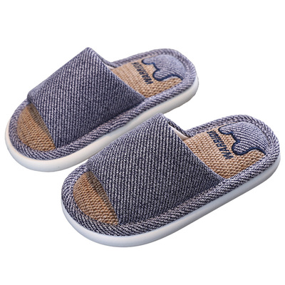 回力四季亲子款儿童亚麻拖鞋