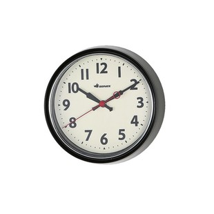 新品日本dulton复古金属静音圆形数字挂钟扫秒时钟表客厅卧室21cm
