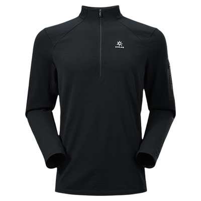 凯乐石XM2男款羊毛半开长袖T恤