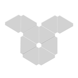 RGB智能奇光板量子灯 三角形氛围灯电竞房墙面洞洞板装饰拾音壁灯