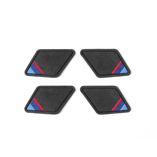 适用宝马新3系4系改装翻毛皮内门碗装饰贴片三系325li车内饰用品