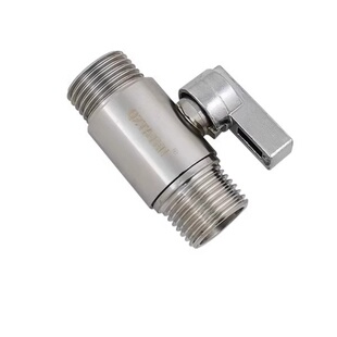 304不锈钢活接三通分水器带开关接头三角阀球阀止水开关分流器