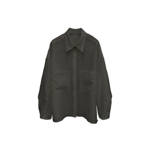 SOLSOL&RODERIC WONG联名款 25新款亚麻透感廓形口袋衬衫 SOLSOL