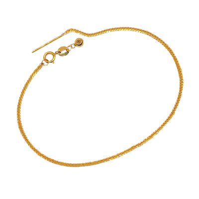 18k金针式手链防丢设计手链diy