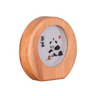 蜀绣熊猫双面绣高端礼品摆件手工刺绣中国风特色礼物送老外商务礼