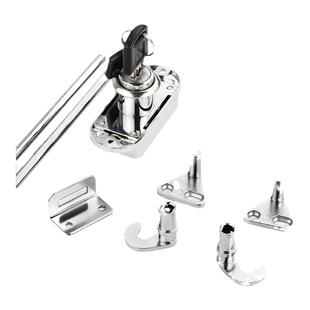 连杆锁档案柜文件柜员工更衣柜更衣室柜子机械门锁长杆转轴式天地