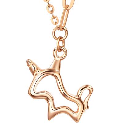 周生生玫瑰金定价项链