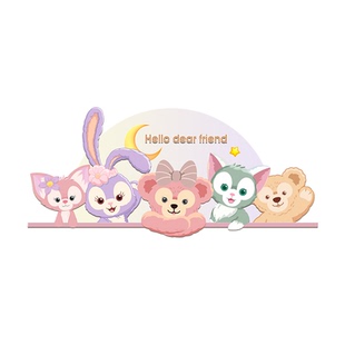 儿童房装饰画壁灯女孩房床头画卡通女童房间挂画卧室背景墙面壁画