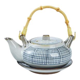 三分陶瓷日式海鲜汤壶水壶大号茶壶花茶壶泡茶壶大容量家用茶具