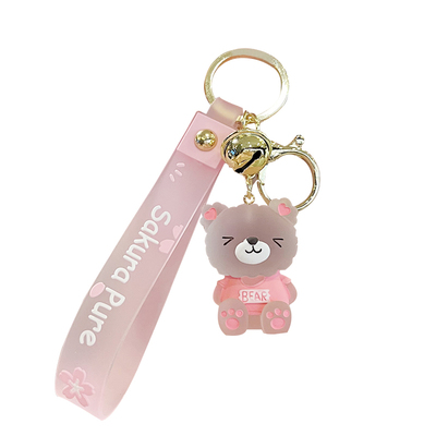 祥思恋卡通树脂果冻小熊钥匙扣