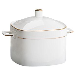 装汤的大汤碗双耳陶瓷汤碗带盖家用大号盛汤碗骨瓷酸菜鱼9寸汤锅