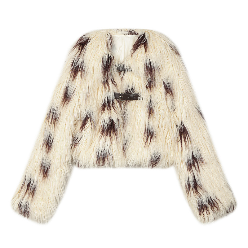 1PSTUDIO长毛翻领外套