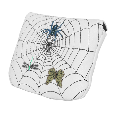 高尔夫蜘蛛推杆帽套新款保护推杆套方形防水刺绣GOLF球杆头套帽套