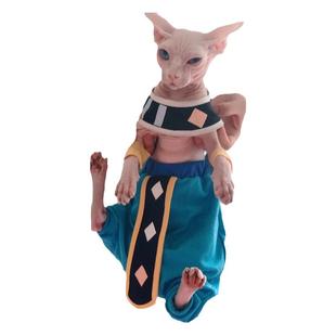 斯芬克斯无毛猫衣服龙珠破坏神比鲁斯大人兄弟象帕纯棉防脱开裆裤