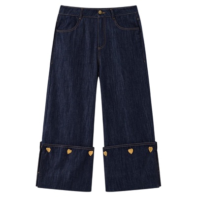 ICE DUST x LOOKNOW2026春夏新品钉扣7分裤