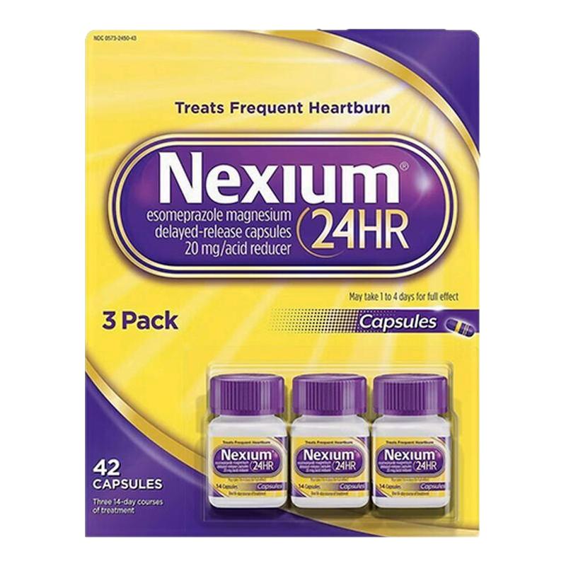 美国进口耐信nexium原研药胃药十二指肠溃疡奥美拉唑肠溶胶囊正品