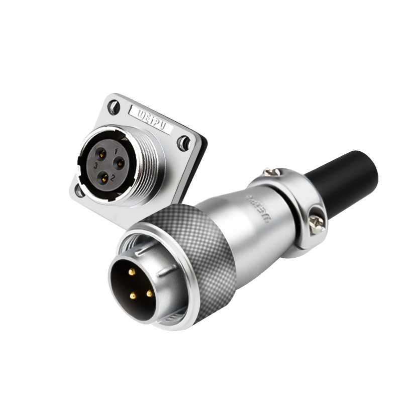 威浦WS16航空插头公母对接头2/3/4/5/7/9/10芯插座带线四芯连接器