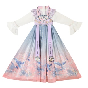 女童汉服春装2026新款儿童古装超仙唐装中国风女孩古风连衣裙春款