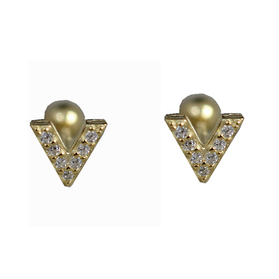 免摘韩版925纯银V字母螺丝耳钉女