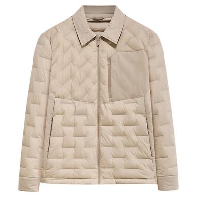 [商场同款]九牧王男士2025秋冬新款保暖轻薄男款鹅绒衬衫羽绒服