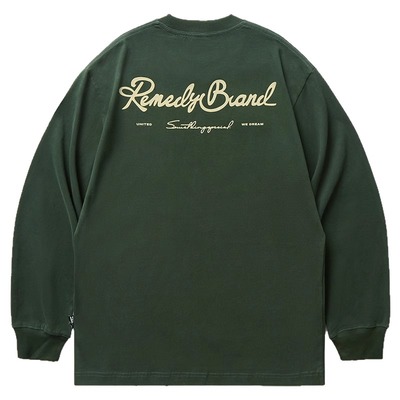 Remedy美式潮牌印花长袖T恤