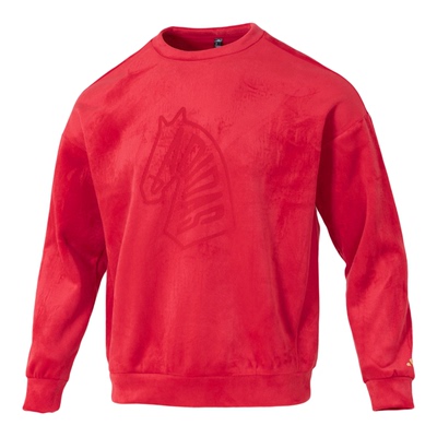 Adidas阿迪达斯男子2026马年限定柔软亲肤宽松加绒圆领卫衣KE4069