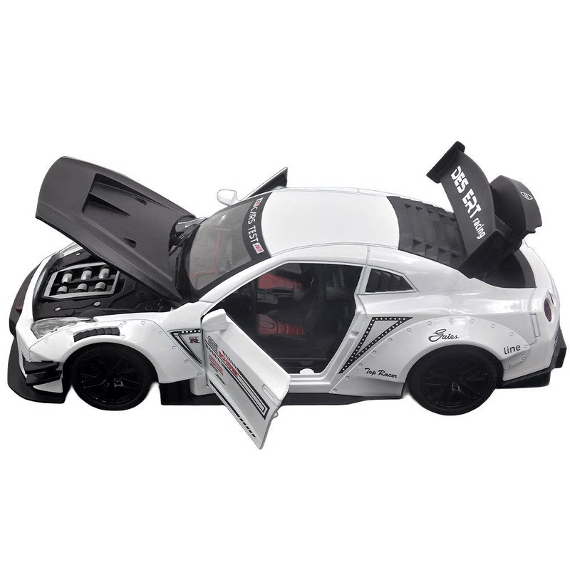 1:24适用于日产GTR战神合火车/摩托/汽车模型