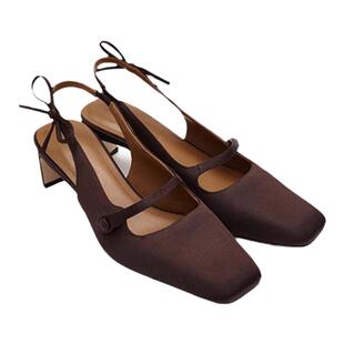 【SALE】【SHUSHUTONG】蕾虎侧边蝴蝶结装饰方头高跟鞋鞋