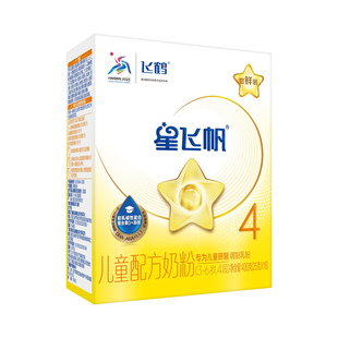 labu帆布袋】飞鹤星飞帆4段400g盒装四段3-6岁儿童成长奶粉旗舰店