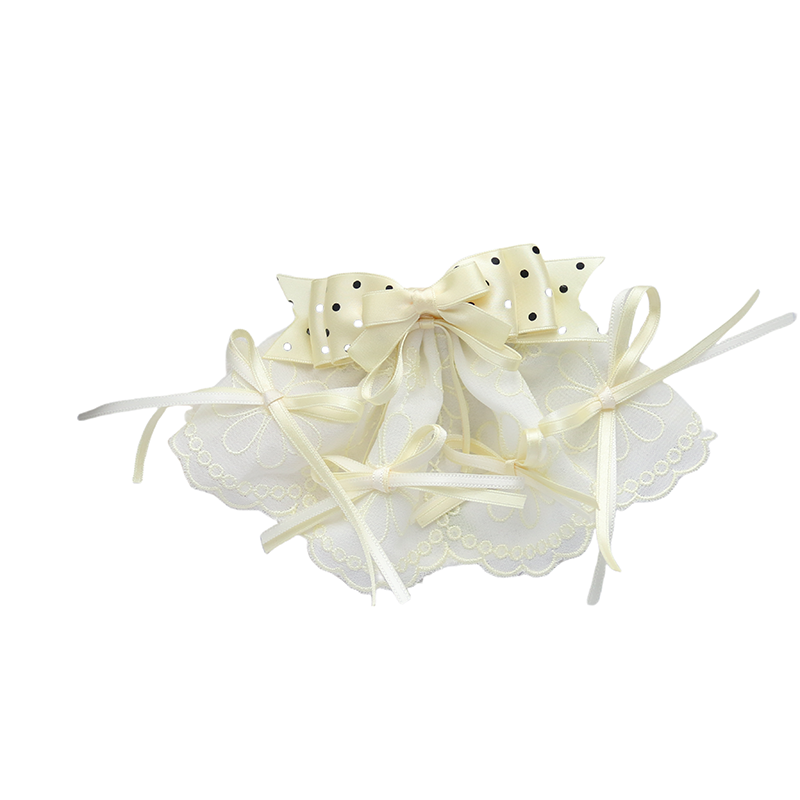 原创蝴蝶结蕾丝发夹女洛丽塔日系甜美可爱裙摆发夹花嫁lo娘配饰潮